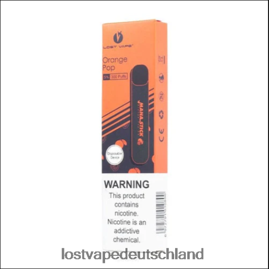 Lost Vape Mana Stick Einweg | 300 Züge | 1,2 ml Orangenpop 5 % LVN20L523 Lost Vape Flavors