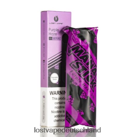 Lost Vape Mana Stick Einweg | 300 Züge | 1,2 ml violetter Dunst 5 % LVN20L527 Lost Vape Review Deutschland